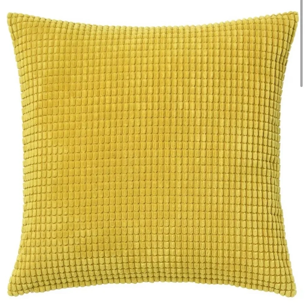 Ikea Gullklocka Yellow Chenille Cushion Cover 20